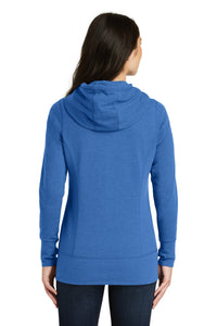 New Era  Women's Tri-Blend Fleece Full-Zip Hoodie - Royal Heather Back