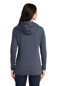 New Era  Women's Tri-Blend Fleece Full-Zip Hoodie - True Navy Heather Back