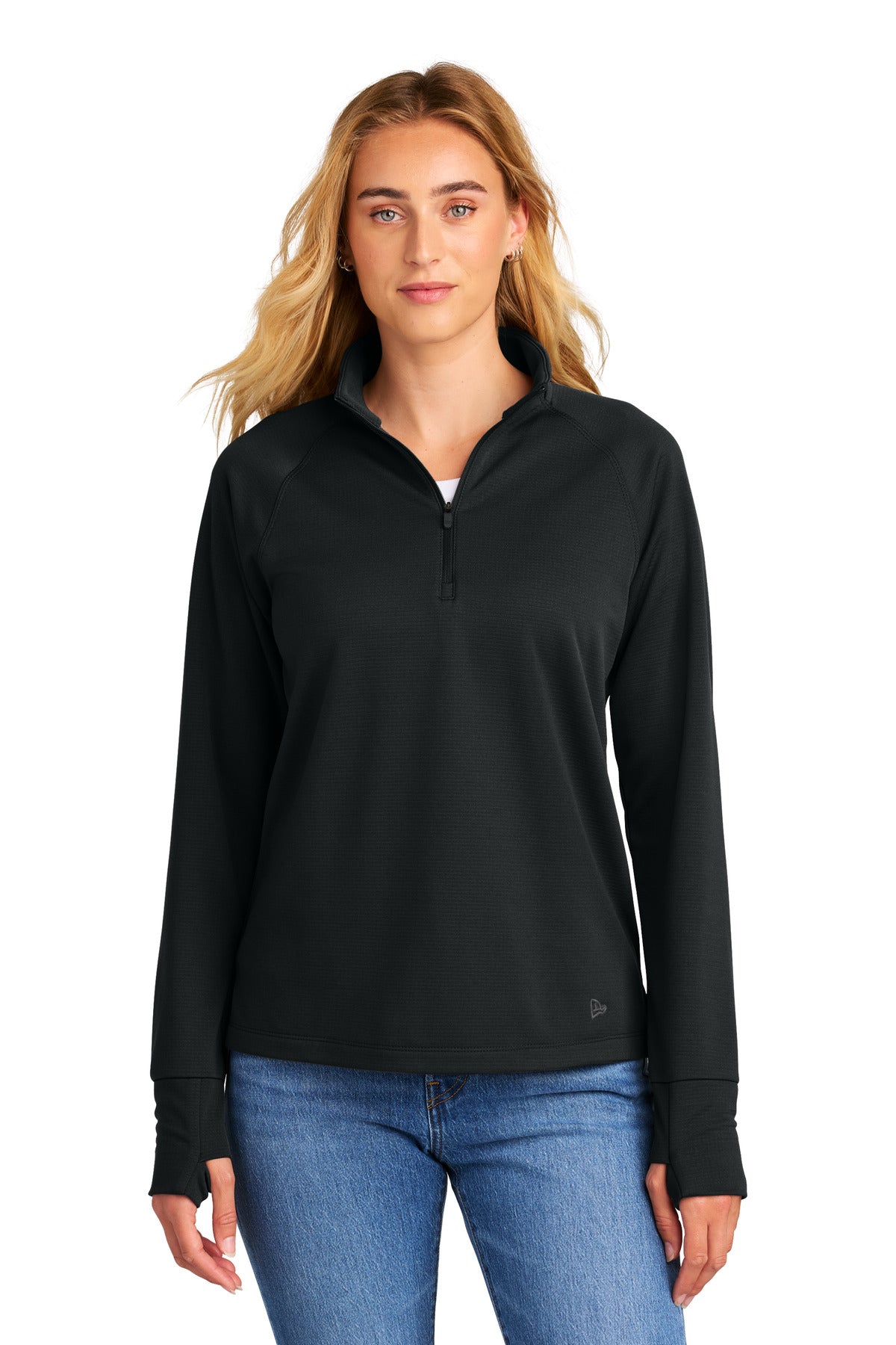 New Era Women's Stand Out 1/4-Zip LNEA515 - Black