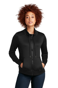 New Era Women's Performance Terry Full-Zip Cowl LNEA530 - Black