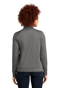 New Era Women's Performance Terry Full-Zip Cowl LNEA530 - Graphite Heather Back