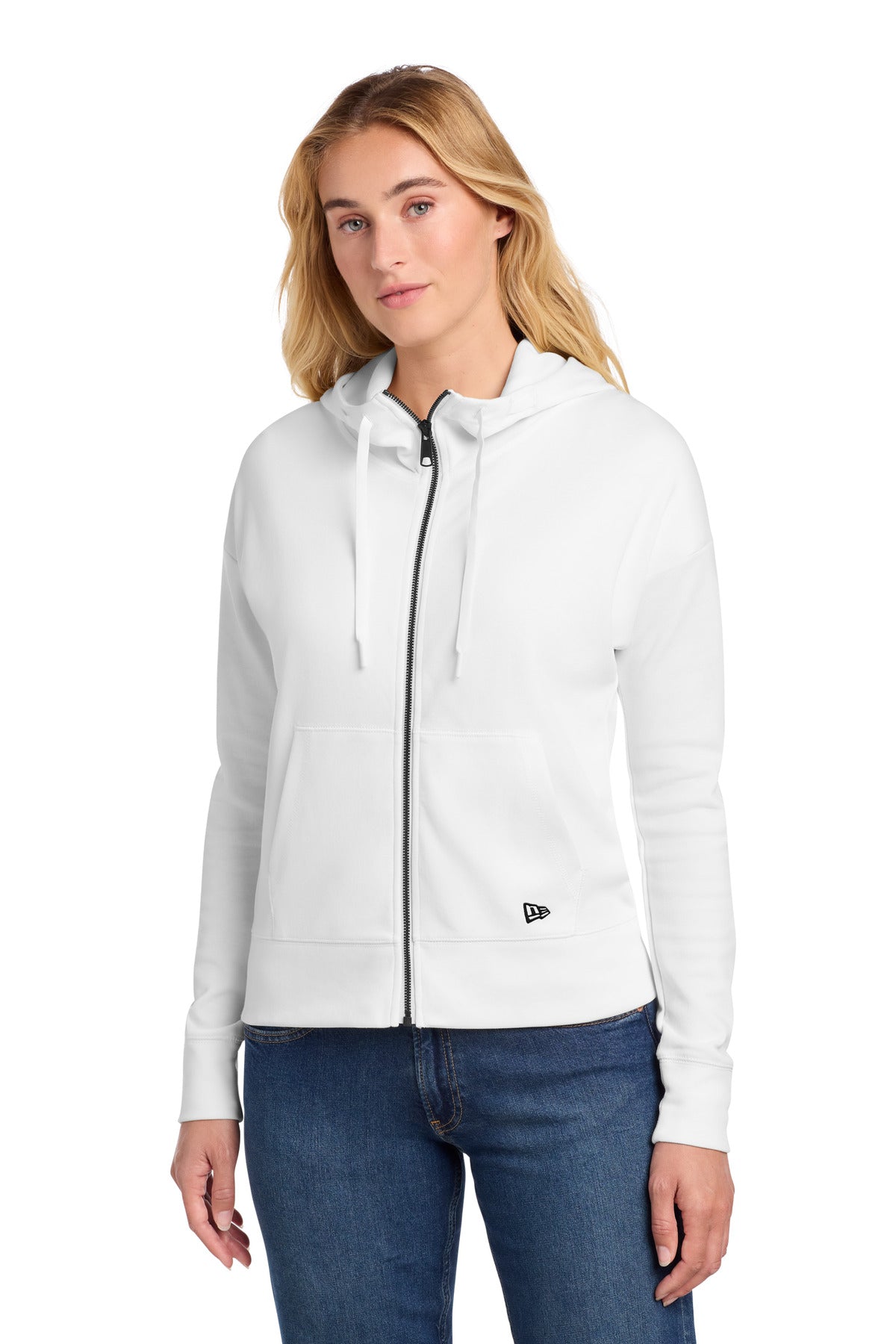 New Era Women's STS Full-Zip Hoodie LNEA540 - Fan White
