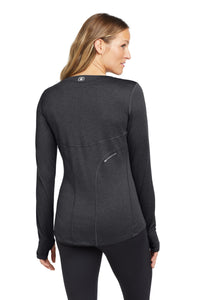 OGIO Women's Long Sleeve Pulse Crew - Blacktop Back