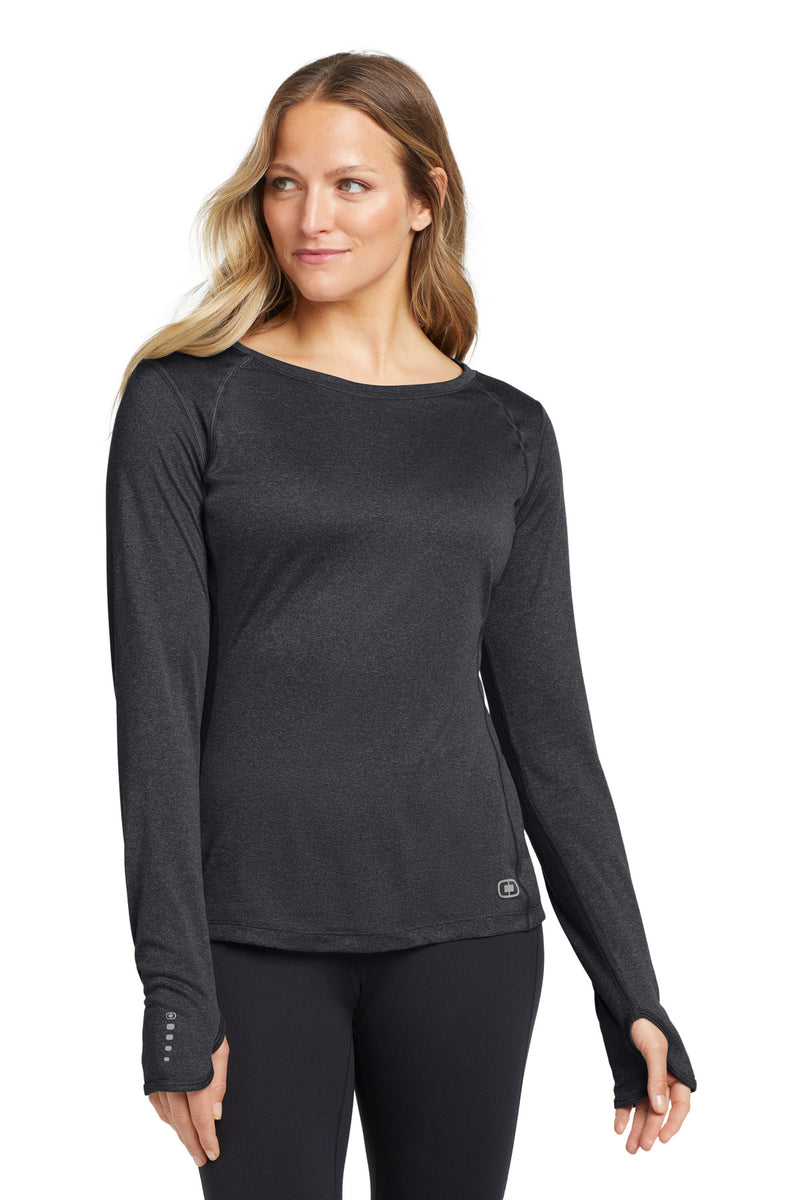 OGIO Women's Long Sleeve Pulse Crew