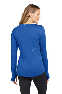 OGIO Women's Long Sleeve Pulse Crew - Electric Blue Back
