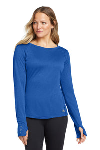 OGIO Women's Long Sleeve Pulse Crew - Electric Blue