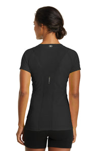DISCONTINUED OGIO Ladies Nexus V-Neck - Blacktop Back