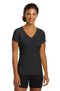 DISCONTINUED OGIO Ladies Nexus V-Neck - Blacktop