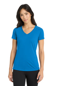 DISCONTINUED OGIO  Women's Peak V-Neck Tee - Bolt Blue