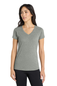 DISCONTINUED OGIO  Women's Peak V-Neck Tee - Gear Grey Heather