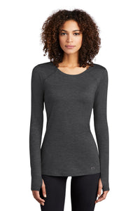 OGIO  Women's Force Long Sleeve Tee LOE340 - Blacktop Heather