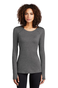 OGIO  Women's Force Long Sleeve Tee LOE340 - Gear Grey Heather