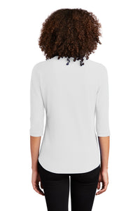 OGIO Women's Jewel Henley LOG104 - Bright White Back