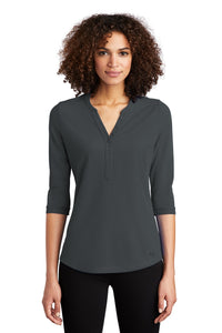 OGIO Women's Jewel Henley LOG104 - Diesel Grey