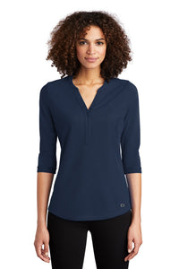 OGIO Women's Jewel Henley LOG104 - Navy