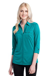 DISCONTINUED OGIO Pearl Polo - Teal Spark
