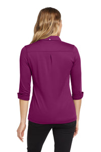 OGIO Women's Gauge Polo - Berry Burst Back