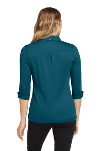 OGIO Women's Gauge Polo - Teal Throttle Back