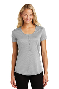 OGIO  Ladies Orbit Henley - Rogue Grey/ White