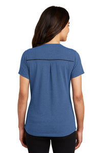 OGIO   Women's Tread Henley - Blue Heather Back