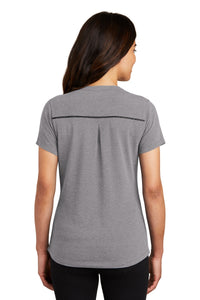OGIO   Women's Tread Henley - Grey Heather Back