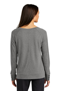 OGIO Women's Command Long Sleeve Scoop Neck LOG150 - Gear Grey Back