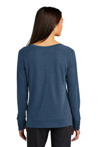 OGIO Women's Command Long Sleeve Scoop Neck LOG150 - Spar Blue Back