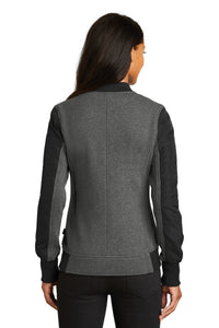 DISCONTINUED OGIO Ladies Crossbar Jacket - Blacktop Heather Back