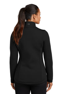 DISCONTINUED OGIO  Ladies Axis Bonded Jacket - Blacktop Back