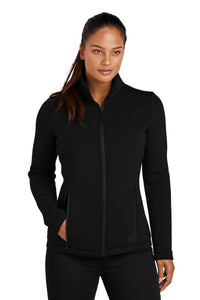 DISCONTINUED OGIO  Ladies Axis Bonded Jacket - Blacktop