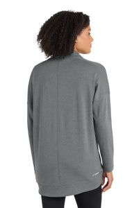 OGIO Women's Luuma Cocoon Fleece - Petrol Grey Heather Back