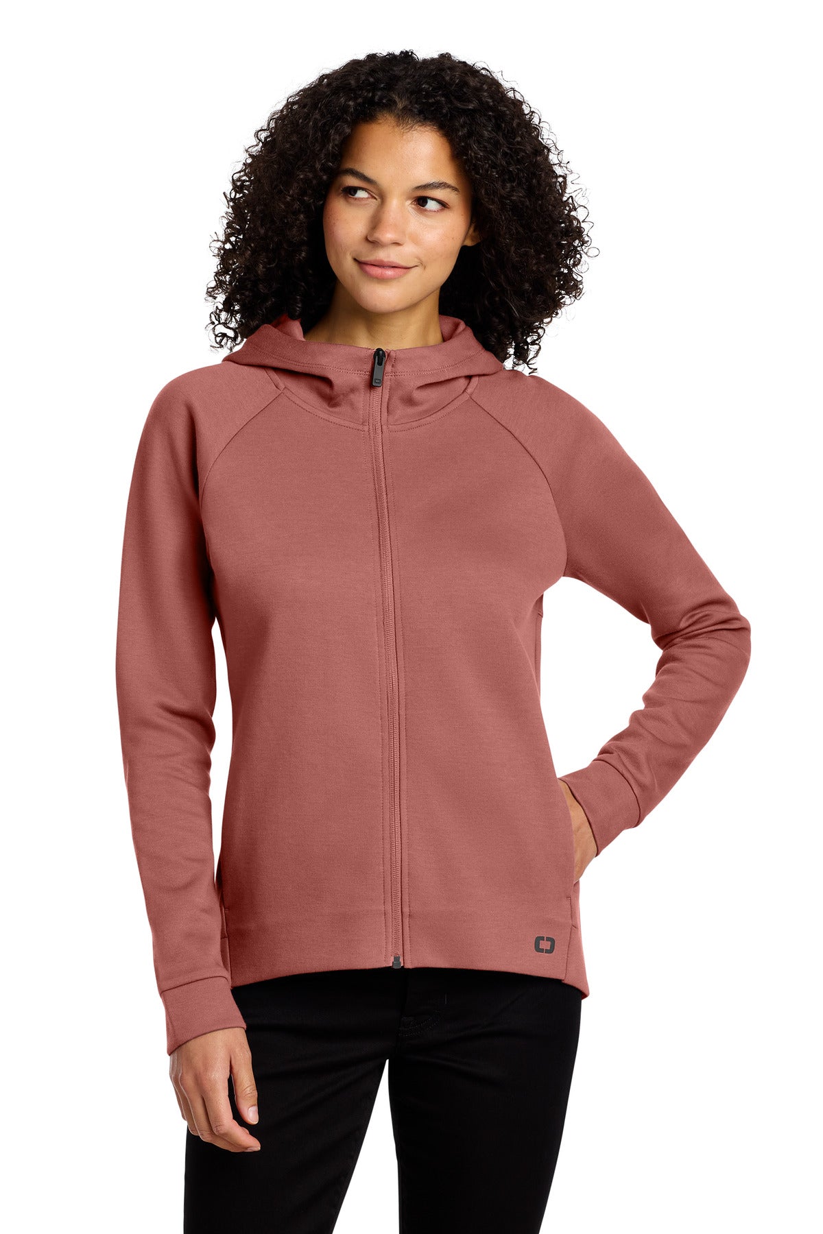 OGIO Women's Bolt Full-Zip Hoodie LOG850 - Deep Rose