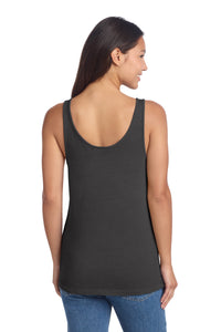Port & Co Women's Beach Wash Garment-Dyed Tank LPC099TT - Coal Back