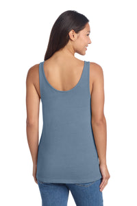 Port & Co Women's Beach Wash Garment-Dyed Tank LPC099TT - Faded Denim Back