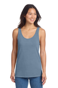 Port & Co Women's Beach Wash Garment-Dyed Tank LPC099TT - Faded Denim