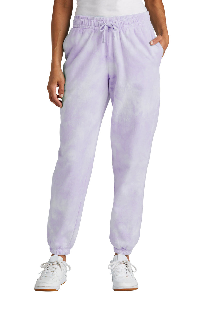 Port & Co Women's Beach Wash Cloud Tie-Dye Sweatpant LPC140P