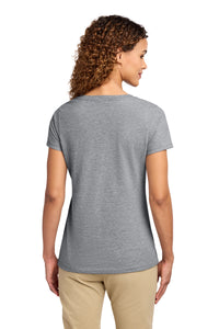 Port & Co Women's Fan Favorite V-Neck Tee - Athletic Heather Back