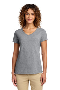 Port & Co Women's Fan Favorite V-Neck Tee - Athletic Heather