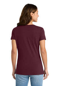 Port & Co Women's Fan Favorite V-Neck Tee - Athletic Maroon Back