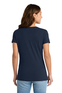 Port & Co Women's Fan Favorite V-Neck Tee - Deep Navy Back