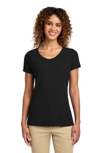 Port & Co Women's Fan Favorite V-Neck Tee - Jet Black
