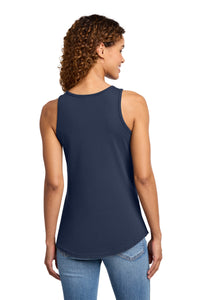 Port & Co Women's Core Cotton Tank Top - Navy Back