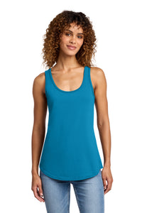 Port & Co Women's Core Cotton Tank Top - Neon Blue