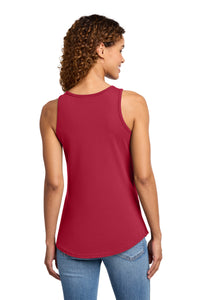 Port & Co Women's Core Cotton Tank Top - Red Back