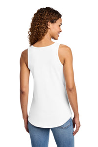 Port & Co Women's Core Cotton Tank Top - White Back