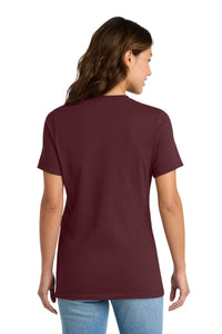 Port & Co Women's Core Cotton Tee - Athletic Maroon Back