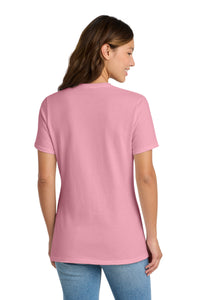 Port & Co Women's Core Cotton Tee - Candy Pink Back