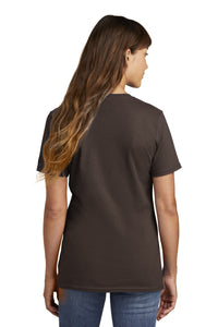 Port & Co Women's Core Cotton Tee - Dark Chocolate Brown Back