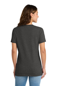 Port & Co Women's Core Cotton Tee - Dark Heather Grey Back