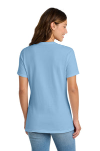 Port & Co Women's Core Cotton Tee - Light Blue Back